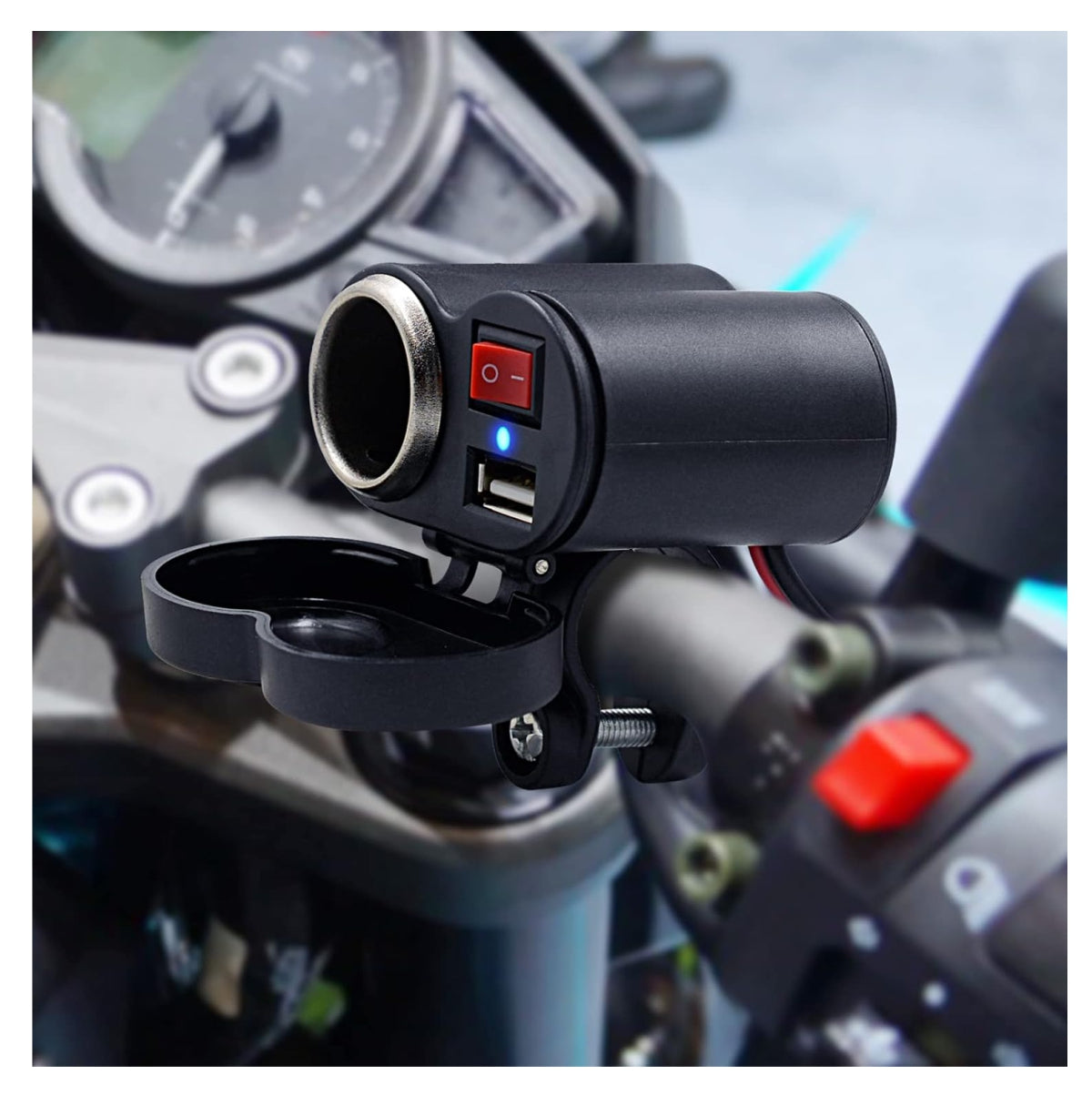 Holder Moto HL-69 + Cargador Cigarrera