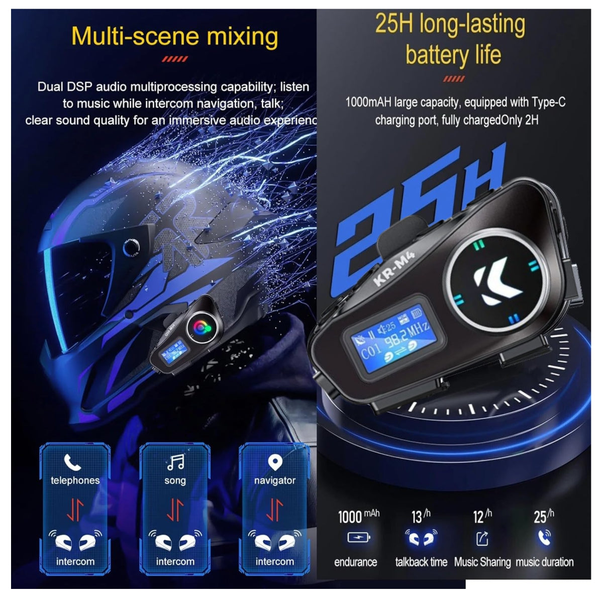 Intercomunicador M4 COMBO 2 UNIDADES