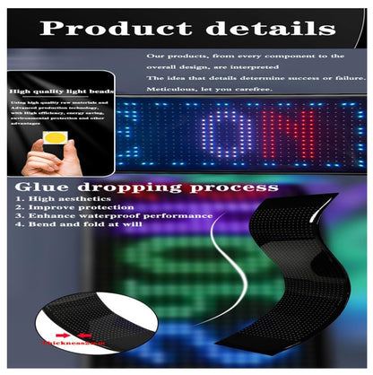 Letrero LED Programable RGB Animación