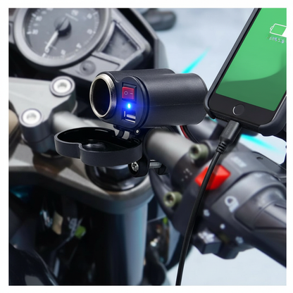 Holder Moto HL-69 + Cargador Cigarrera