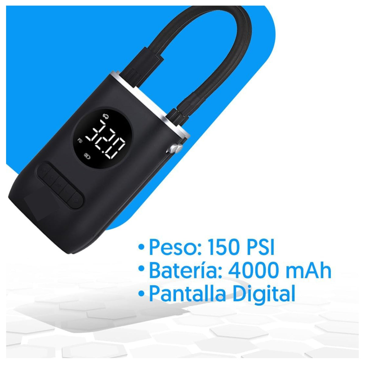 Compresor Inflador Llantas Recargable