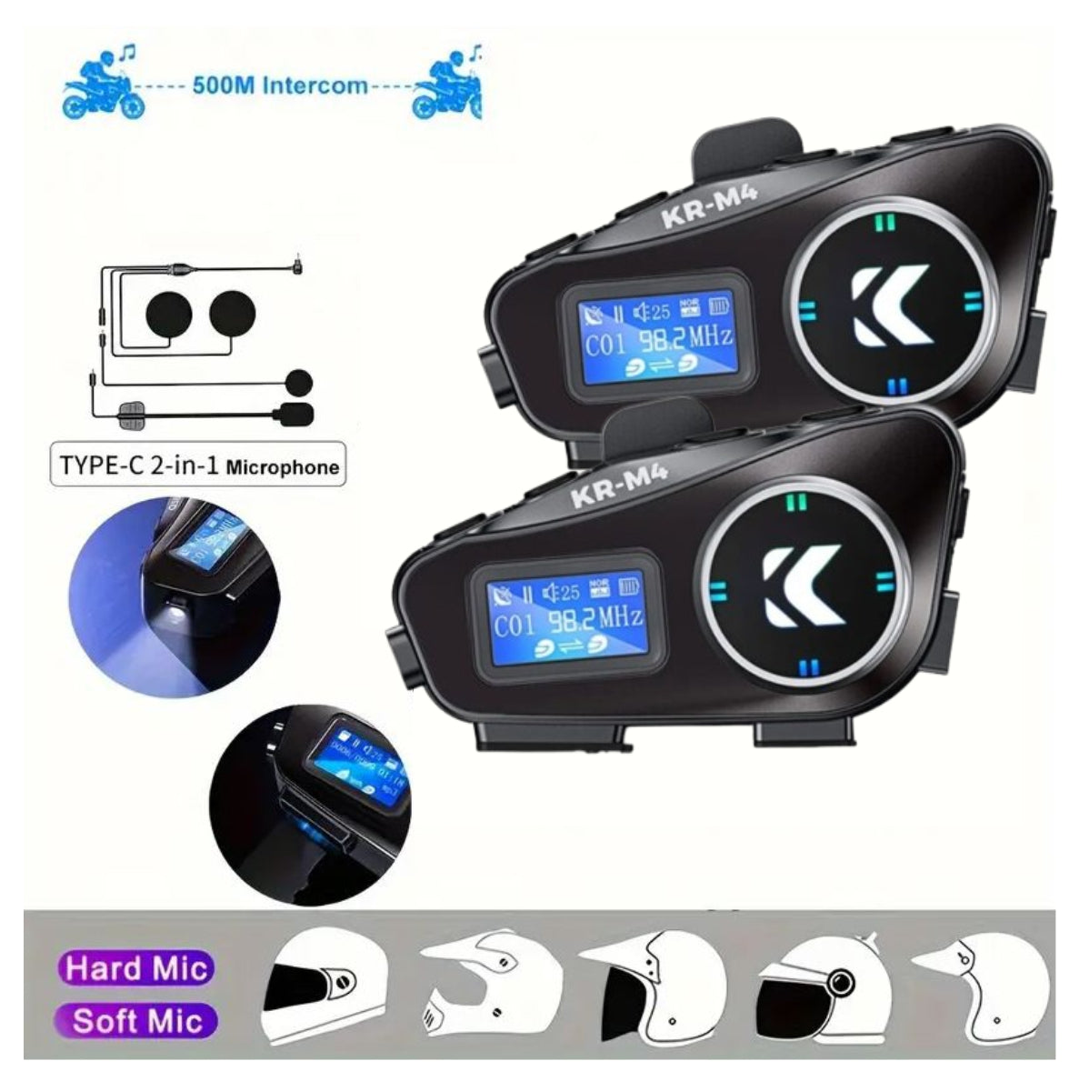 Intercomunicador M4 COMBO 2 UNIDADES