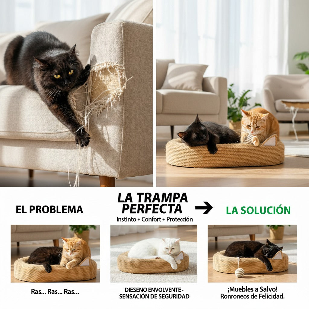 Rascador y cama para gatos
