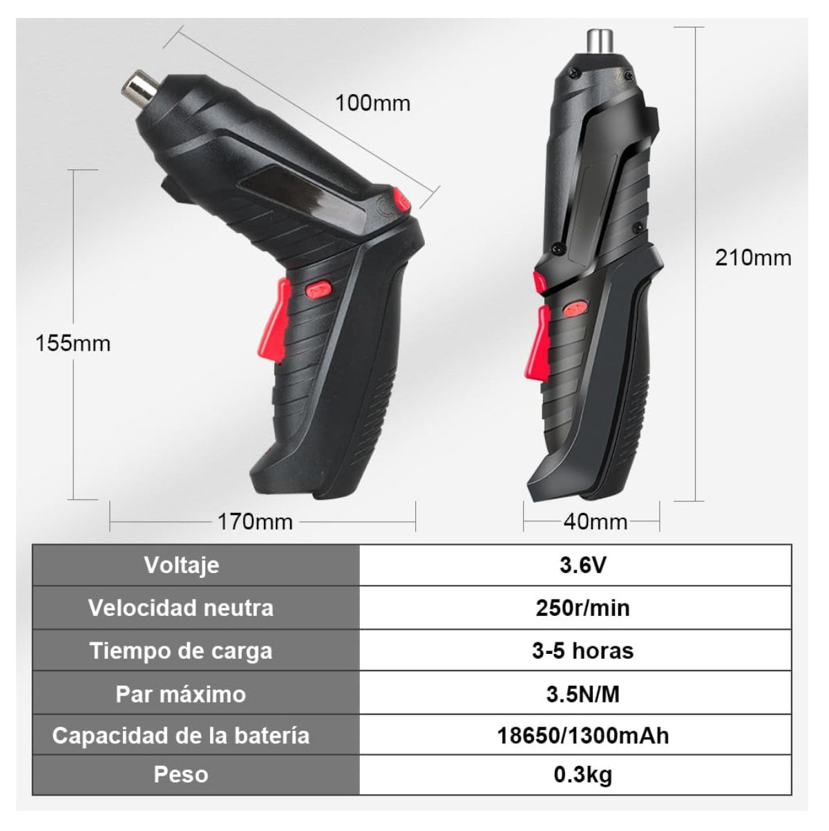 Destornillador Recargable 47Pzs Estuche