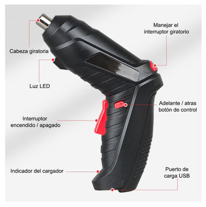 Destornillador Recargable 47Pzs Estuche