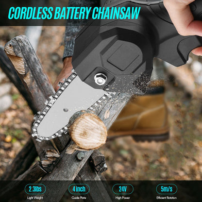 motosierra electrica peq recargable 24v
