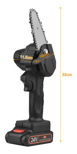 motosierra electrica peq recargable 24v